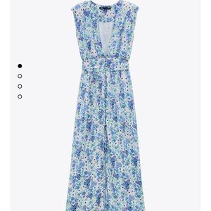 Zara printed midi dress